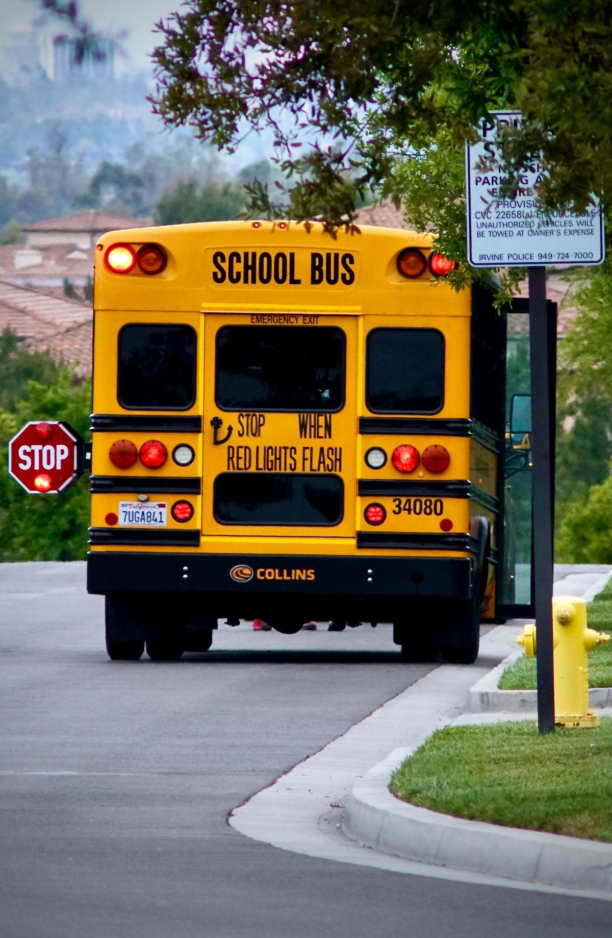 Illustrative photograph of a school bus
